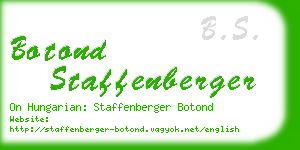 botond staffenberger business card